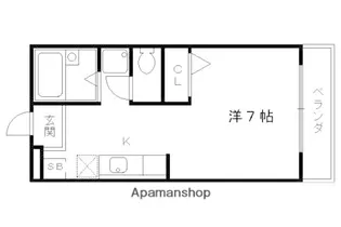 ホルティコルヌス【106号室】の間取り