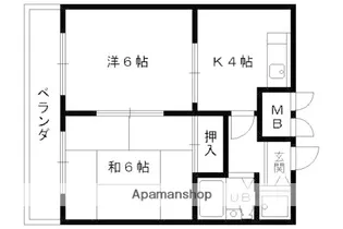 メゾン・ド・シプレ【102号室】の間取り