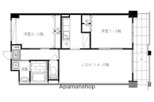 「リージョン御池」【3階】の間取り