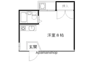 ジュネス常盤【202号室】の間取り