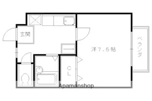 N’S双ヶ丘【205号室】の間取り