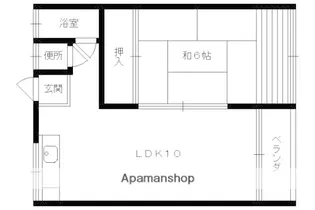マンション桂風【2A号室】の間取り