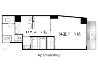 セラヴィ新丸太町【504号室】の間取り