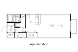 アムール西桂【A-101号室】の間取り