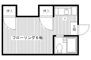 第1中原グリーンハイツ【106号室】の間取り