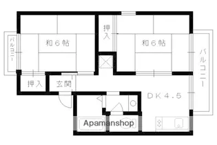 レーヴ・ボワ【A102号室】の間取り