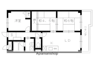 ロイヤルハイツ高塚II【304号室】の間取り