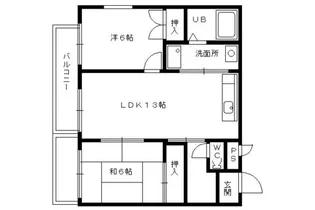 クレスト桂坂【4階】の間取り