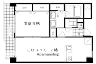 アイムマンション西院【504号室】の間取り