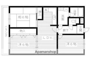 ロイヤルコートワダ【1階】の間取り