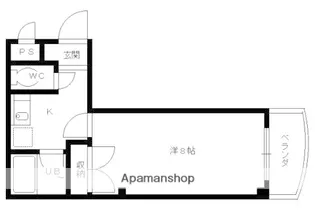 1Kの間取り画像