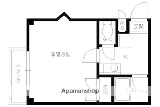 セカンドサンイースト桂【206号室】の間取り