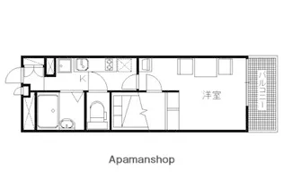 レオパレスコーポ西新道バザール【302号室】の間取り