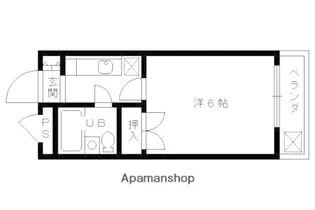ハイライフ嵯峨【203号室】の間取り