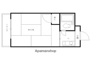 メゾンYAMAMOTO【3F号室】の間取り