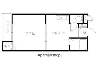 クィーンズコートY棟【O号室】の間取り