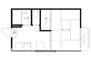 コスモ桂【111号室】の間取り