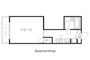 全京都ハウジング壱番館【403号室】の間取り