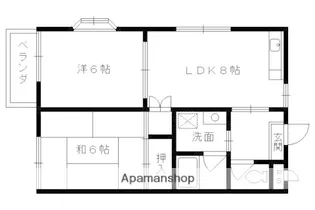 第2松尾ハイツ【203号室】の間取り