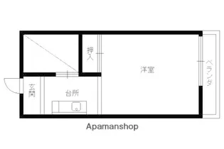 コーポゆたか【203号室】の間取り