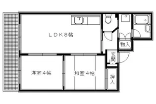 NSOー1【3F号室】の間取り