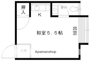 レジデンス西小路【201号室】の間取り