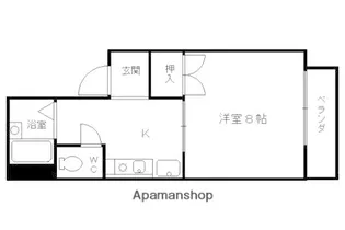 メゾンベール【203号室】の間取り