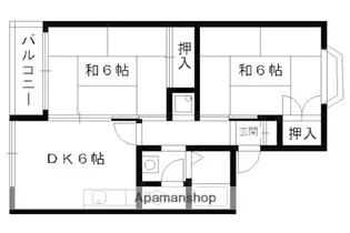 スイートム松陽【C201号室】の間取り