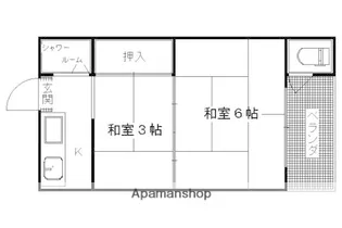 ヤマニ荘【15号室】の間取り