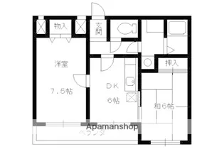 DAKOTA HOUSE【203号室】の間取り