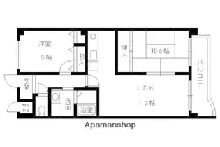 グランビア桂【2階】の間取り