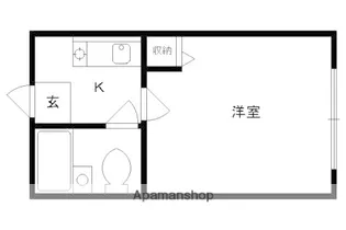 グリーンヒル山田【206号室】の間取り