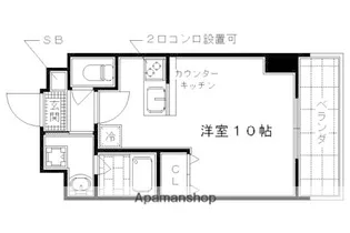 レスぺランス西小路【107号室】の間取り