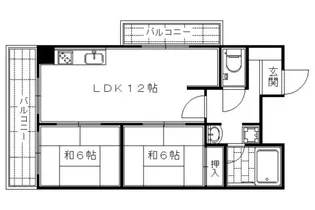第21長栄コーポ小山【403号室】の間取り
