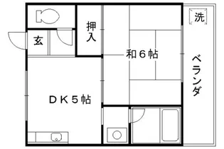 もとしろ荘【1階】の間取り