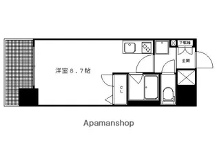 アドバンス京都四条堀川ノーブル【602号室】の間取り