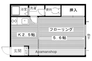 ドミール大和【202号室】の間取り