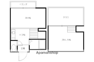 グランドールトキ【415号室】の間取り