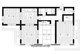 レイジェンス大八木【501号室】の間取り