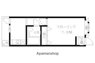 コーポ未麗妙心寺【105号室】の間取り