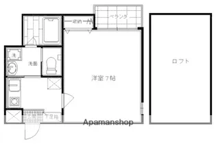 アブティール桂西口【4-B号室】の間取り