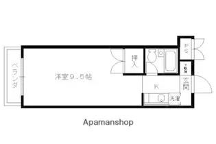 カーサヴェルデ西大路五条【409号室】の間取り