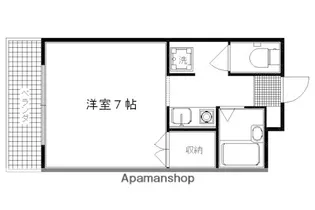 グレーシー西ノ京【1階】の間取り