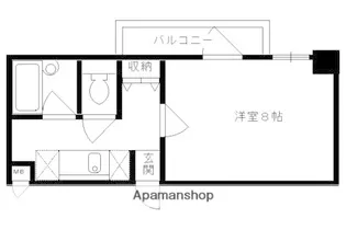 大晋メゾネ四条大宮【208号室】の間取り