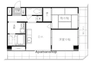 パレット御池【607号室】の間取り