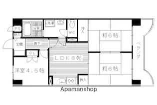 ベアーレ芳樹【406号室】の間取り