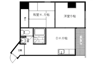 ウエストプラザ三越【703号室】の間取り