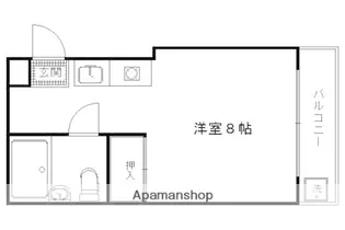 花園マンション【101号室】の間取り