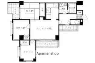 カリオン大町【605号室】の間取り