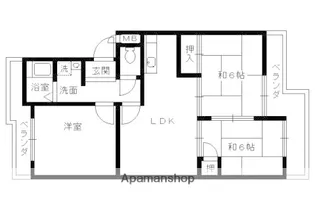 メゾン宇多野【2階】の間取り